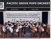 Tablet Screenshot of pgpopsorchestra.com